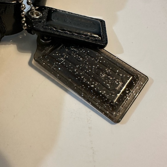 🖤Coach Poppy Textured Black Patent Leather Small Crossbody Purse 🖤 - Picture 5 of 12